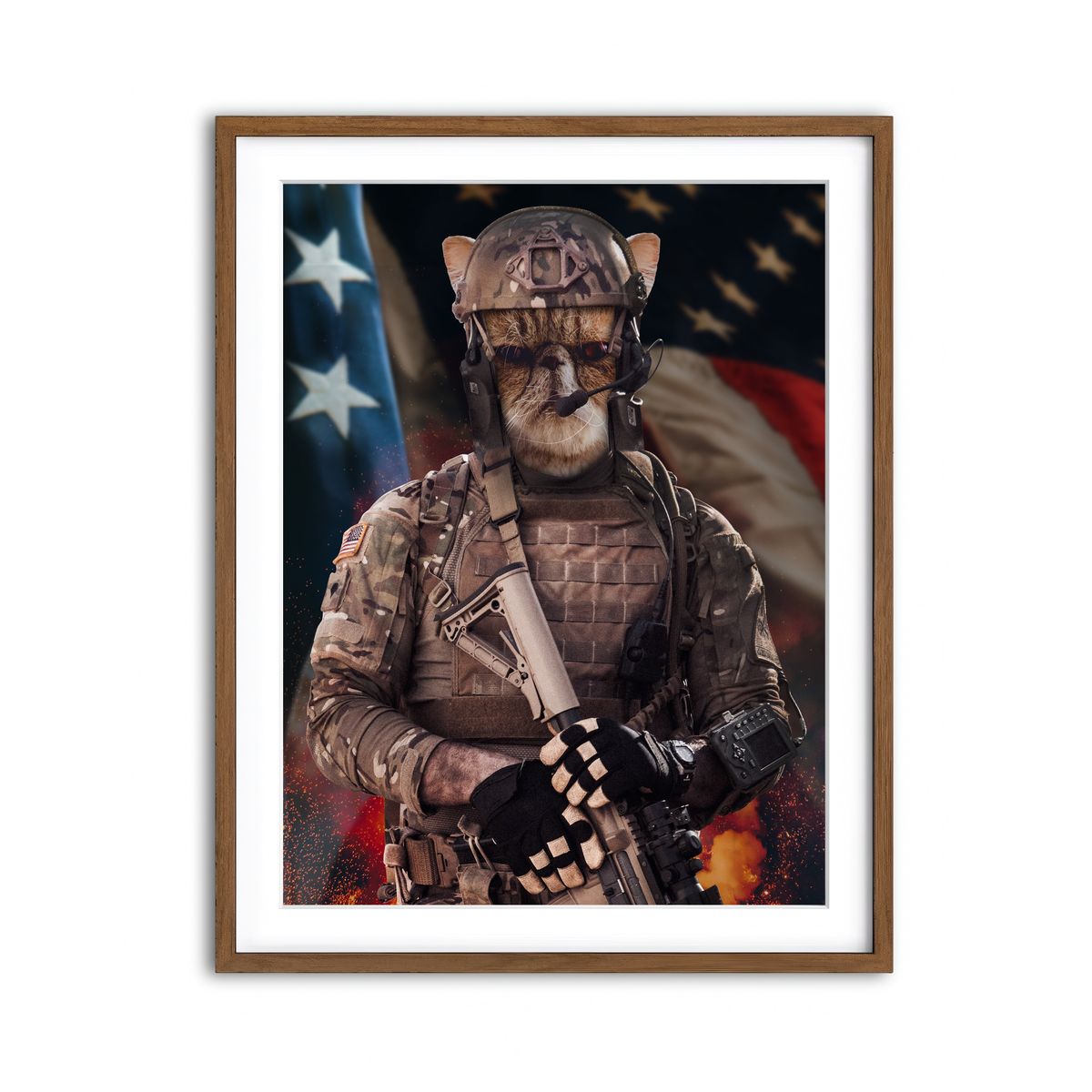 Framed Print 3x4 Walnut