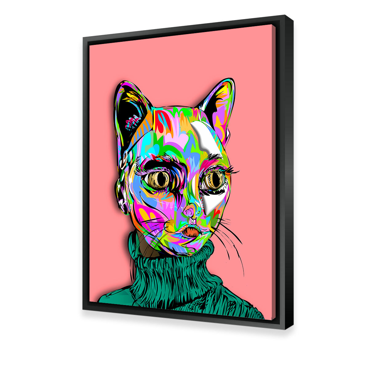 Catface Mask Wall Art