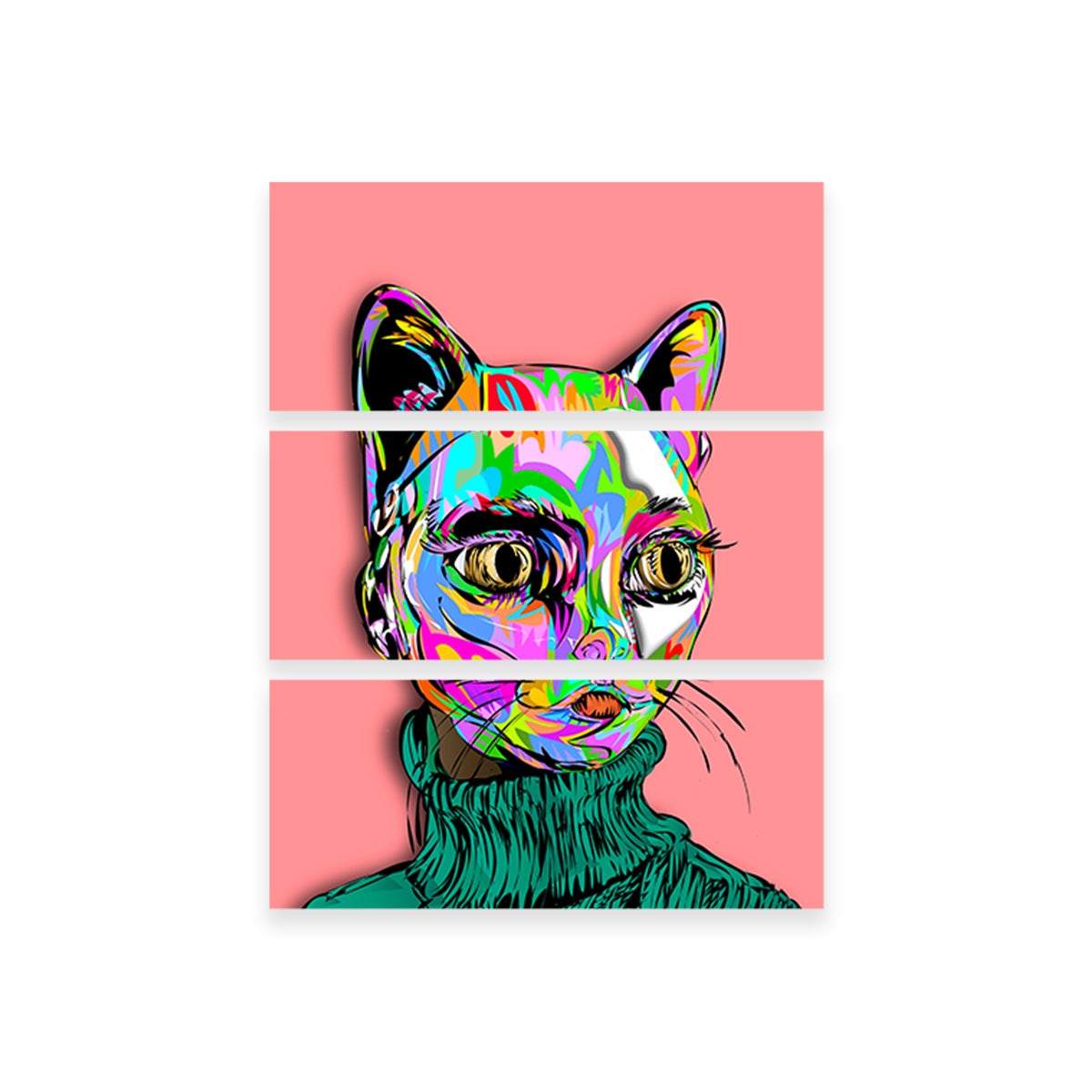 Catface Mask Wall Art