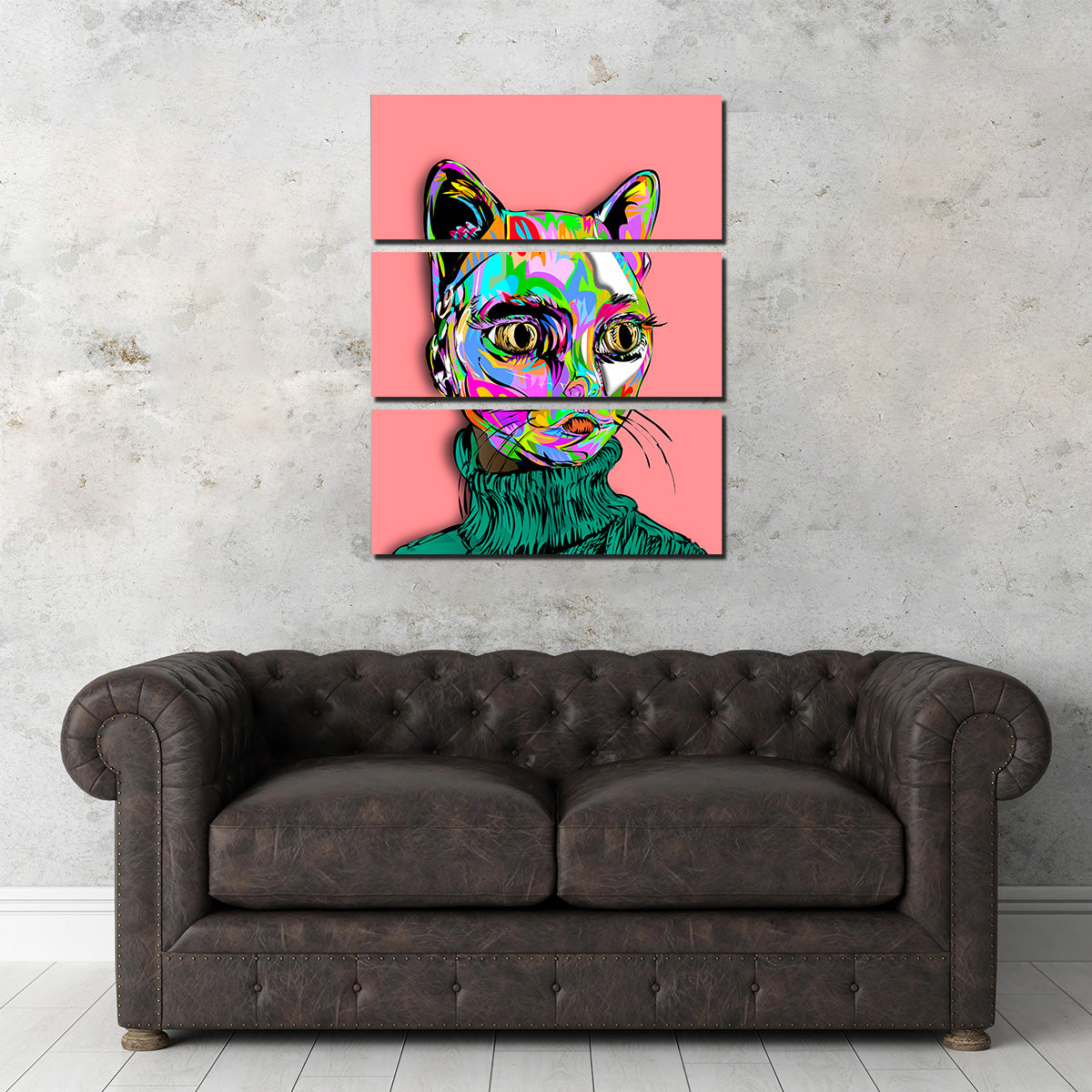 Catface Mask Wall Art