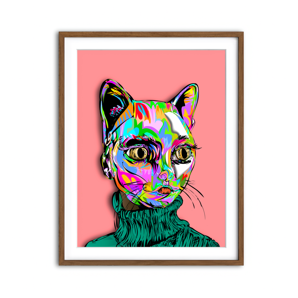 Framed Print 3x4 Walnut