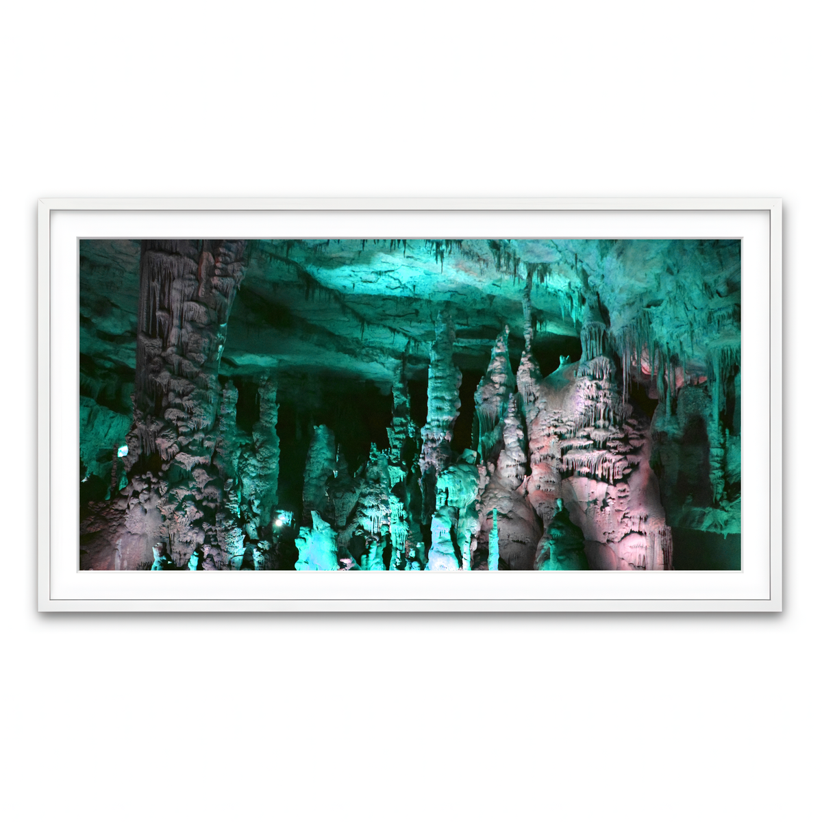 Framed Print 2x1 White