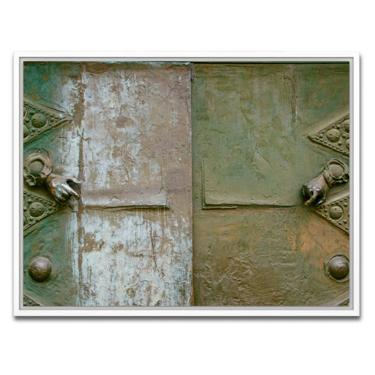 AUTO-MOCKUP WHITE | Cathedral Door Passau Germany | 1 Piece | White Framed Canvas | group=4x3