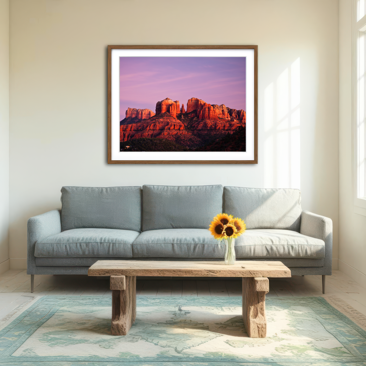 AUTO-MOCKUP ROOM | Cathedral Rock Wall Art