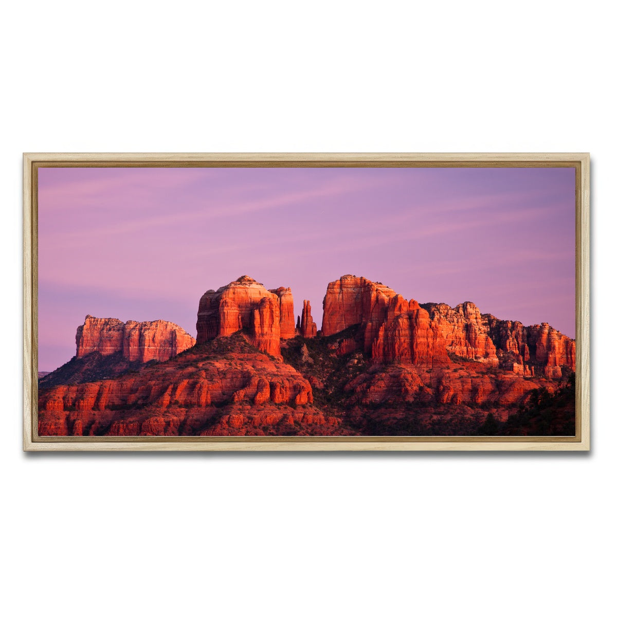 AUTO-MOCKUP WHITE | Cathedral Rock | 1 Piece | Natural Framed Canvas | group=2x1