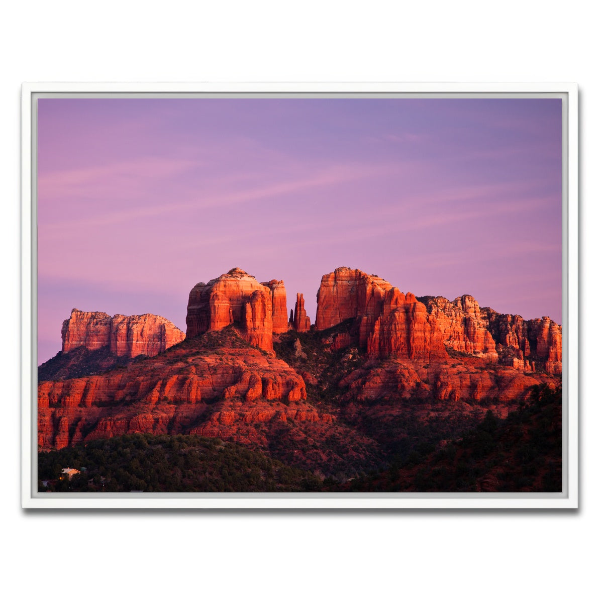 AUTO-MOCKUP WHITE | Cathedral Rock | 1 Piece | White Framed Canvas | group=4x3