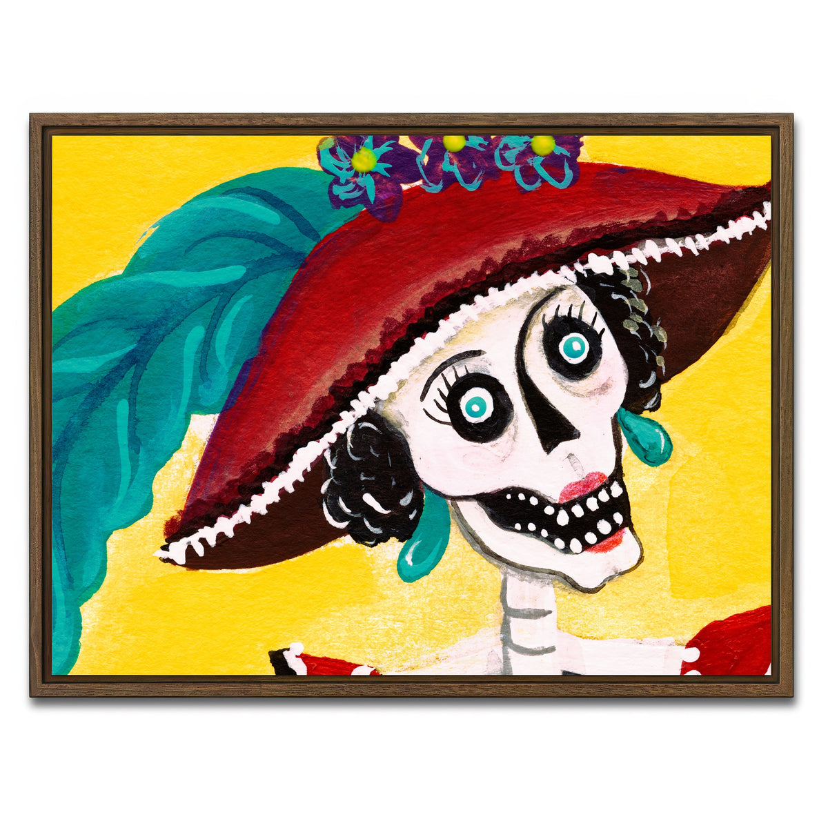 AUTO-MOCKUP WHITE | Catrina | 1 Piece | Walnut Framed Canvas | group=4x3