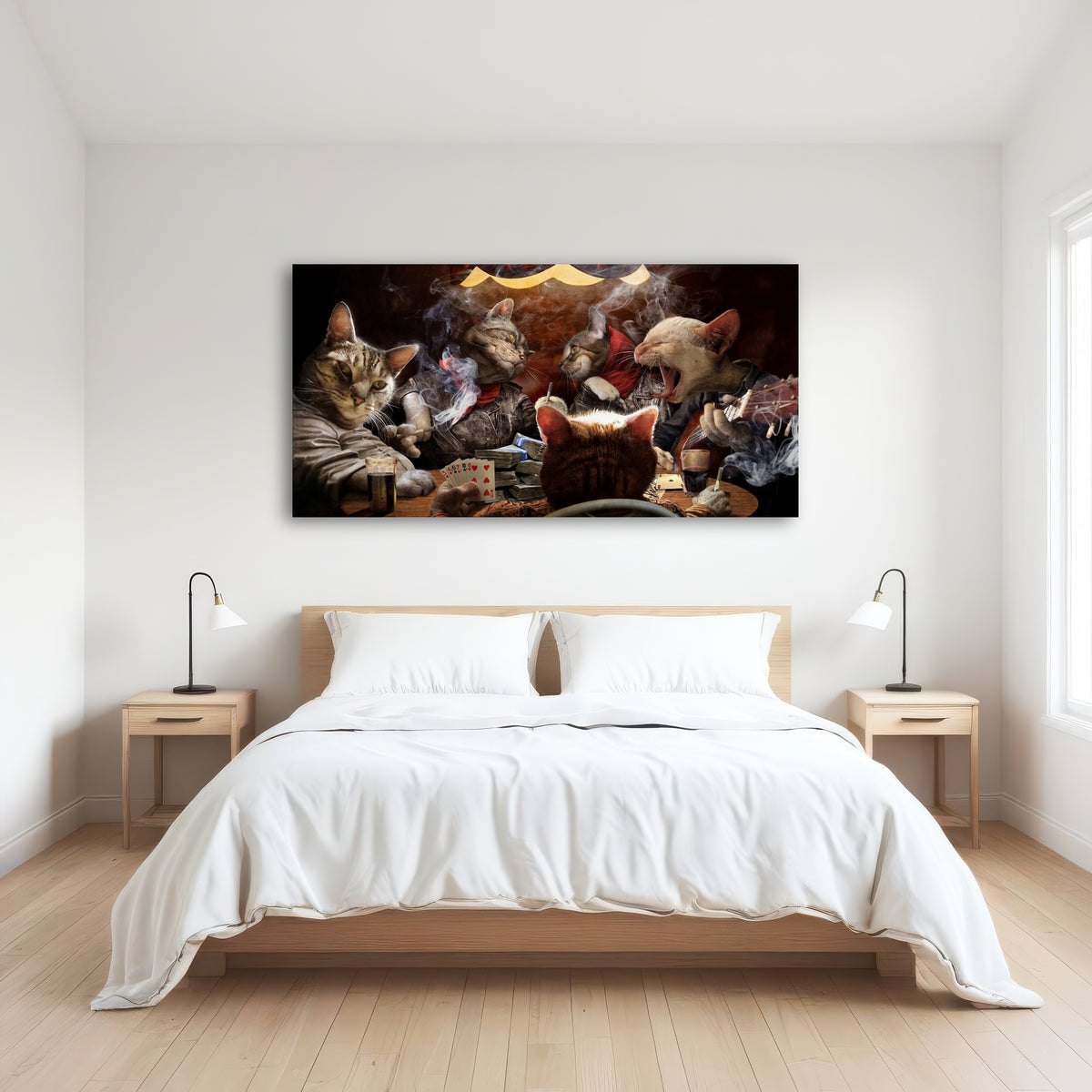 AUTO-MOCKUP ROOM | Cats Playing Poker