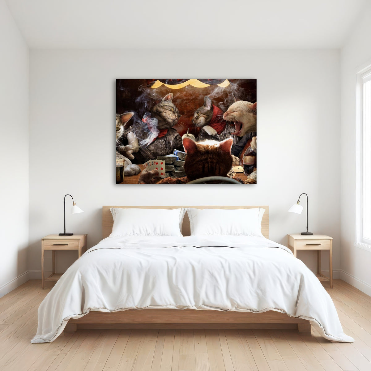 AUTO-MOCKUP ROOM | Cats Playing Poker