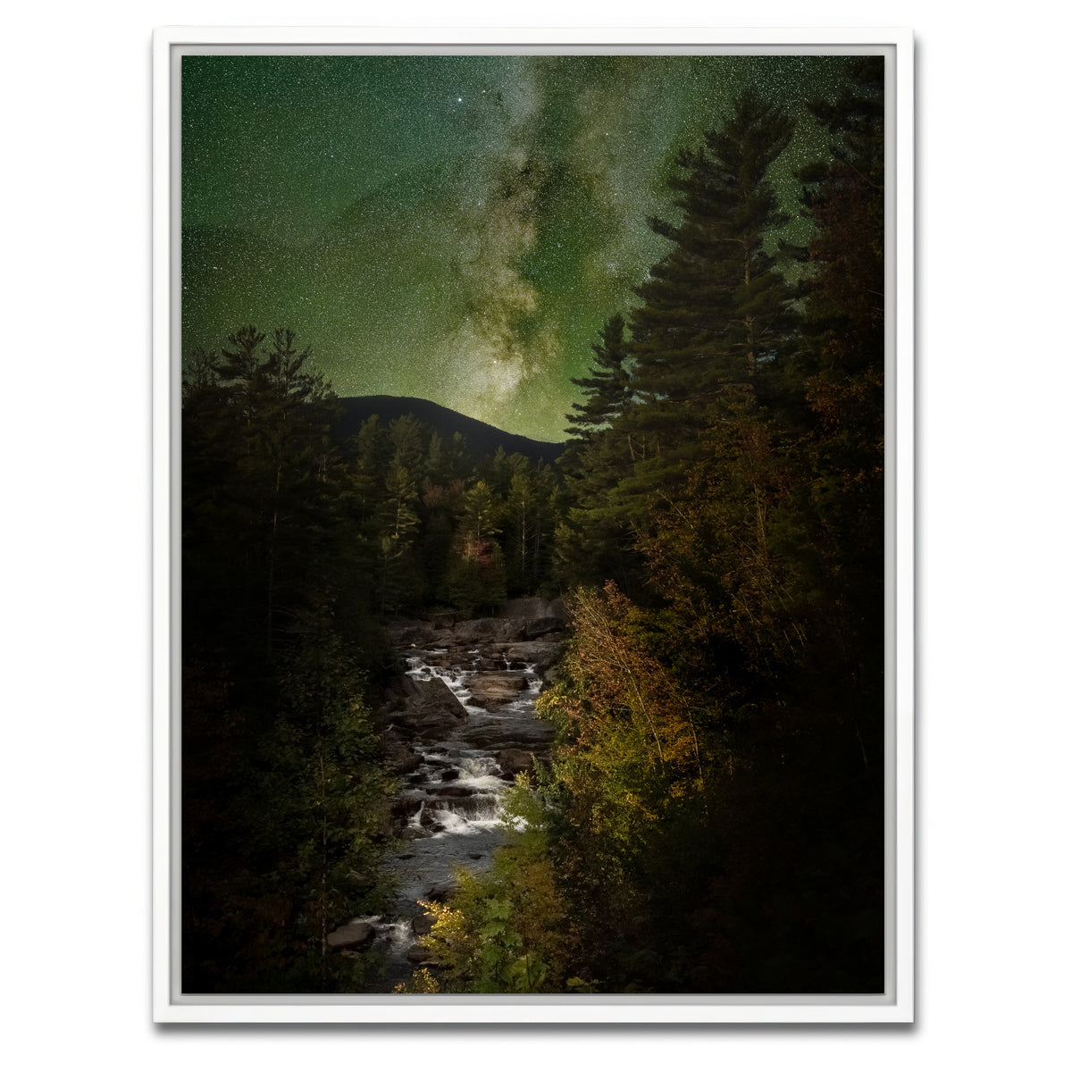 AUTO-MOCKUP WHITE | Catskill Night | 1 Piece | White Framed Canvas | group=3x4