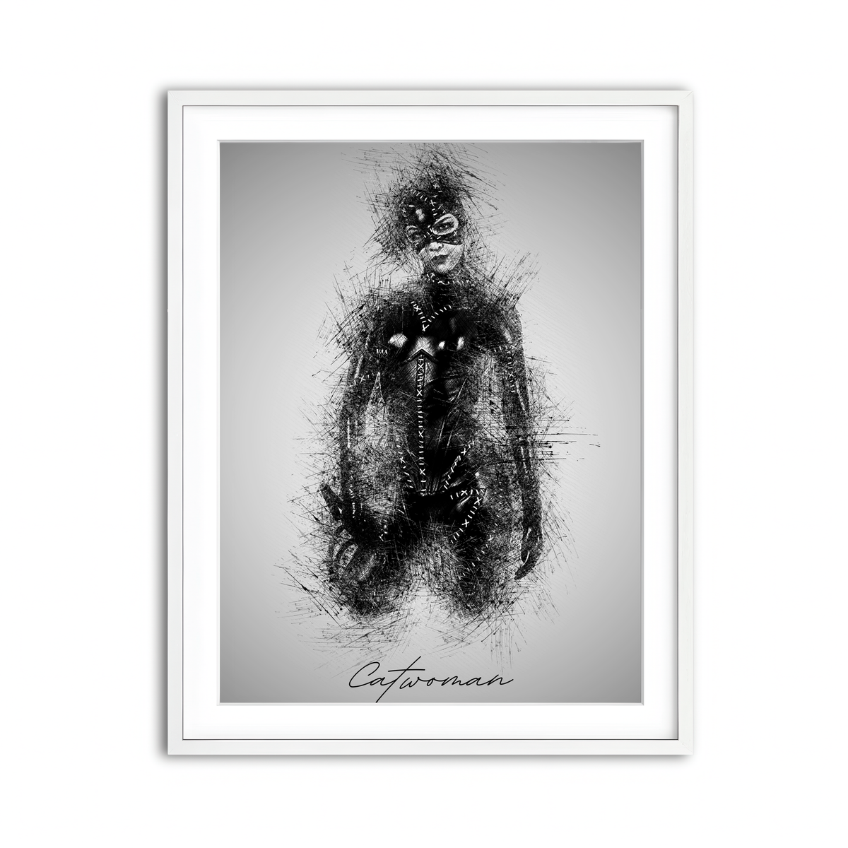 Framed Print 3x4 White