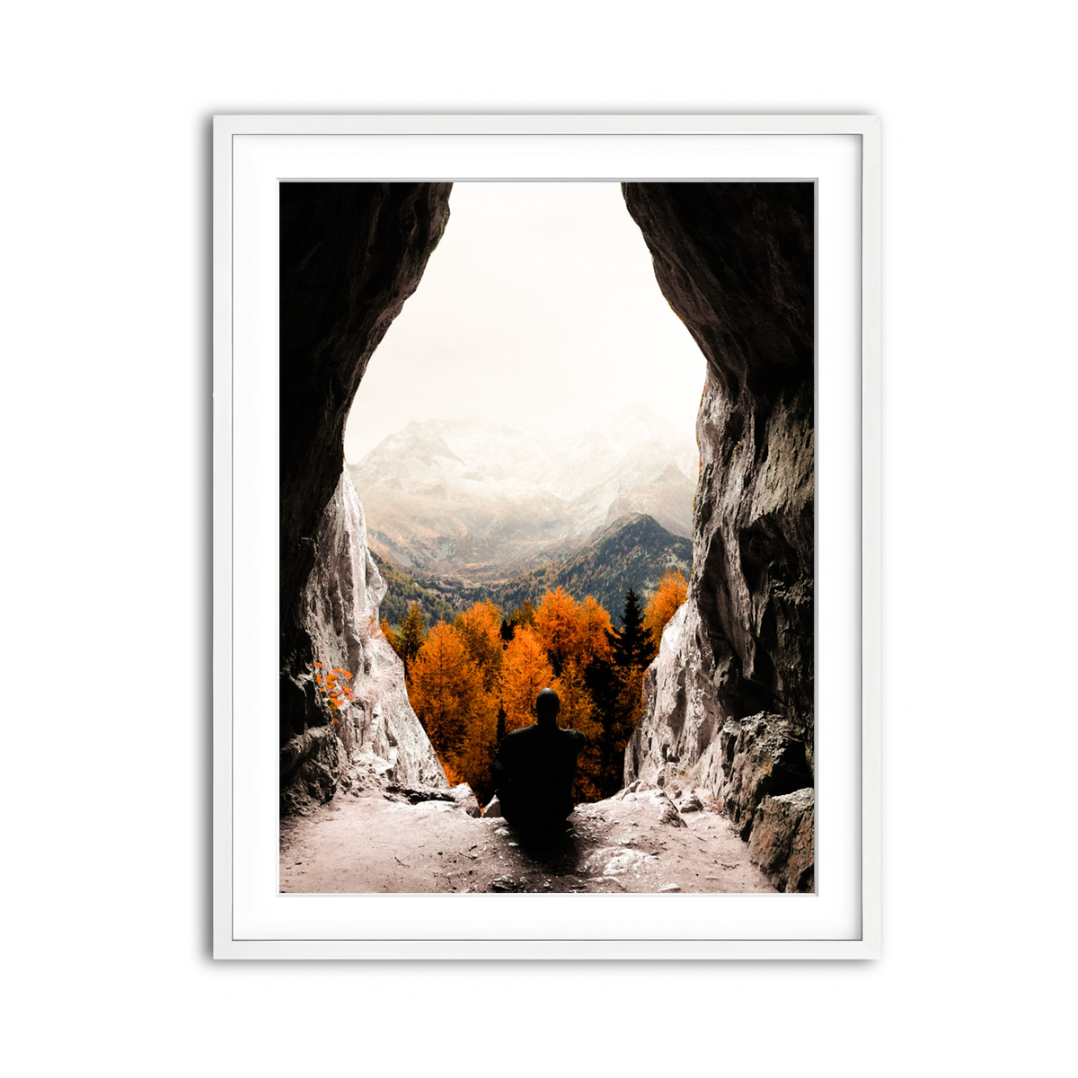 Framed Print 3x4 White