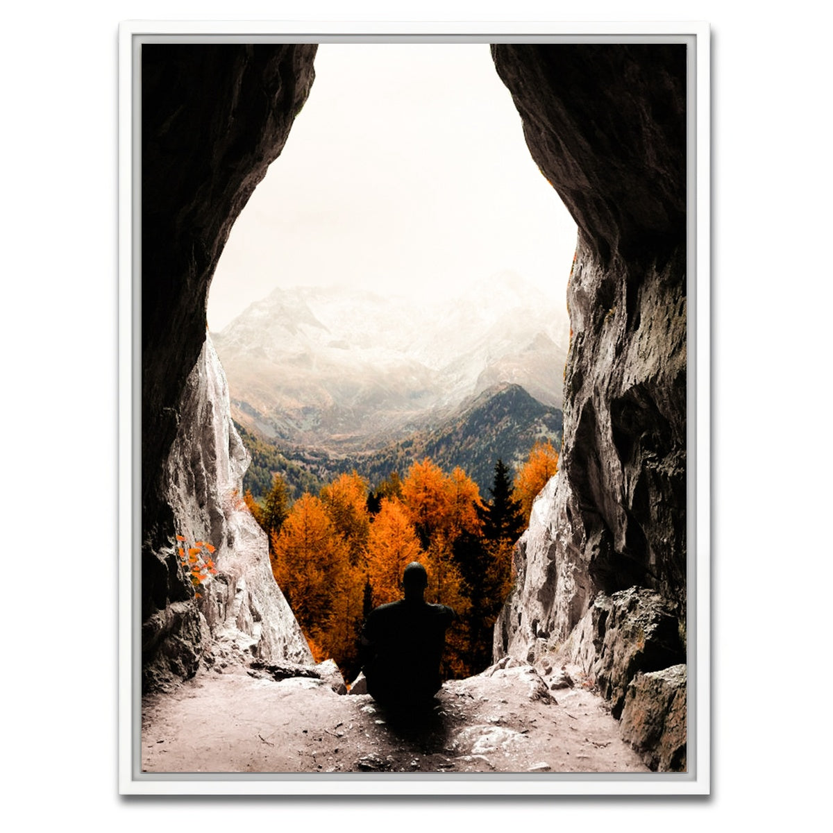 AUTO-MOCKUP WHITE | Cave's Eye | 1 Piece | White Framed Canvas | group=3x4