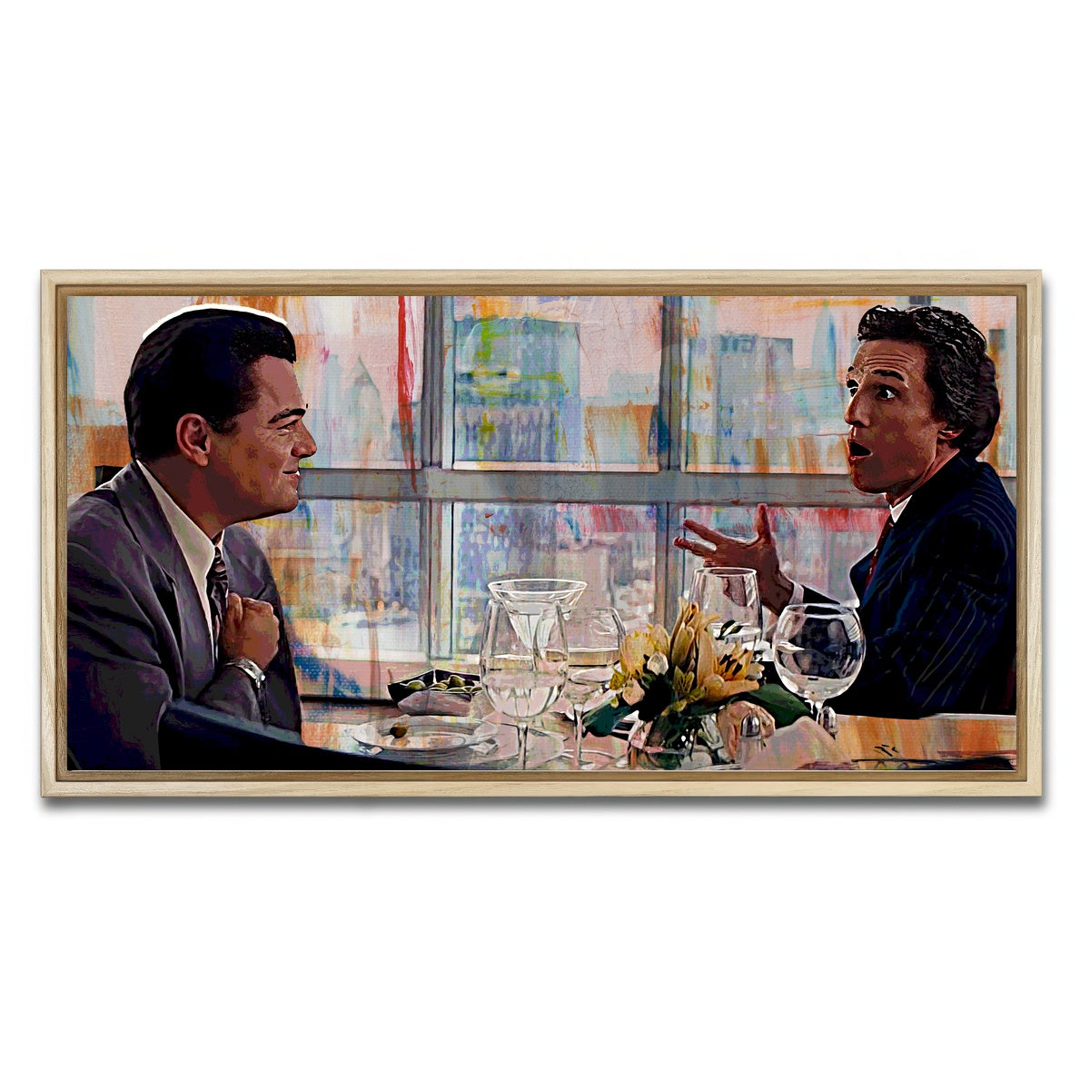 AUTO-MOCKUP WHITE | Caw | 1 Piece | Natural Framed Canvas | group=2x1