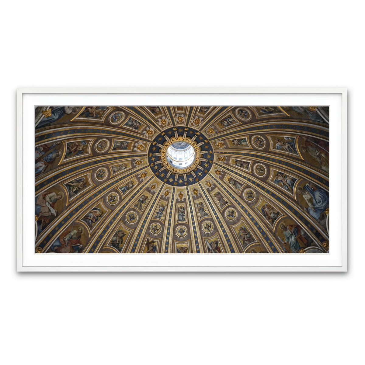 Framed Print 2x1 White