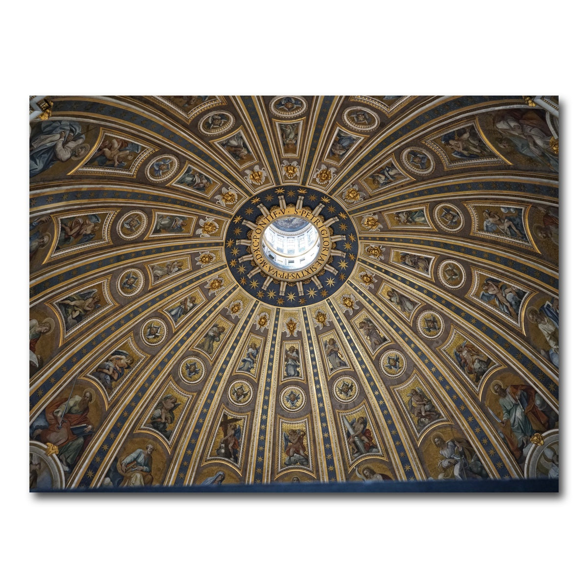 AUTO-MOCKUP WHITE | Ceiling of St. Peter's Basilica, Vatican City | 1 Piece | Gallery Wrap Canvas | group=4x3