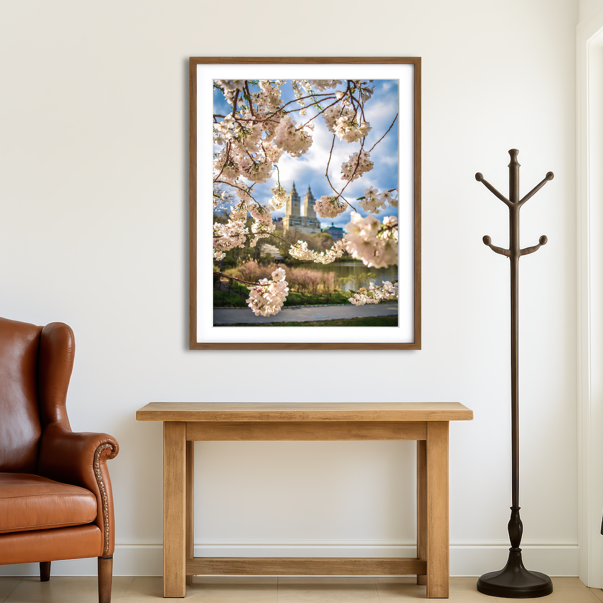 AUTO-MOCKUP ROOM | Central Park Cherry Blossoms Wall Art