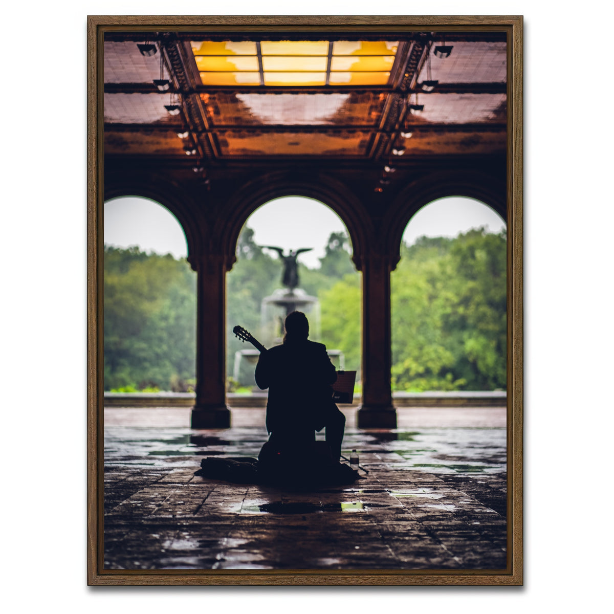 AUTO-MOCKUP WHITE | Central Park Tunes | 1 Piece | Walnut Framed Canvas | group=3x4