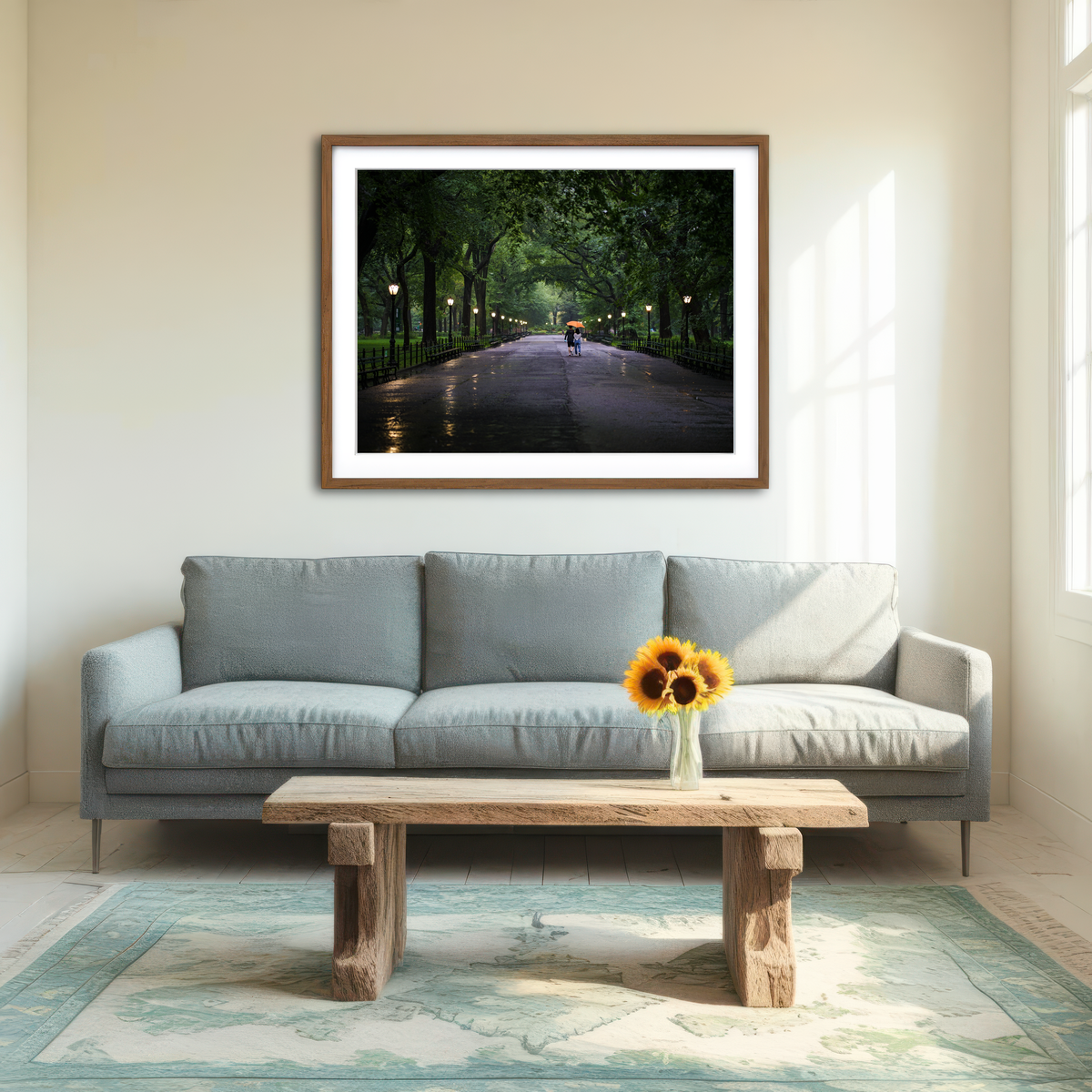 AUTO-MOCKUP ROOM | Central Park Walk Wall Art