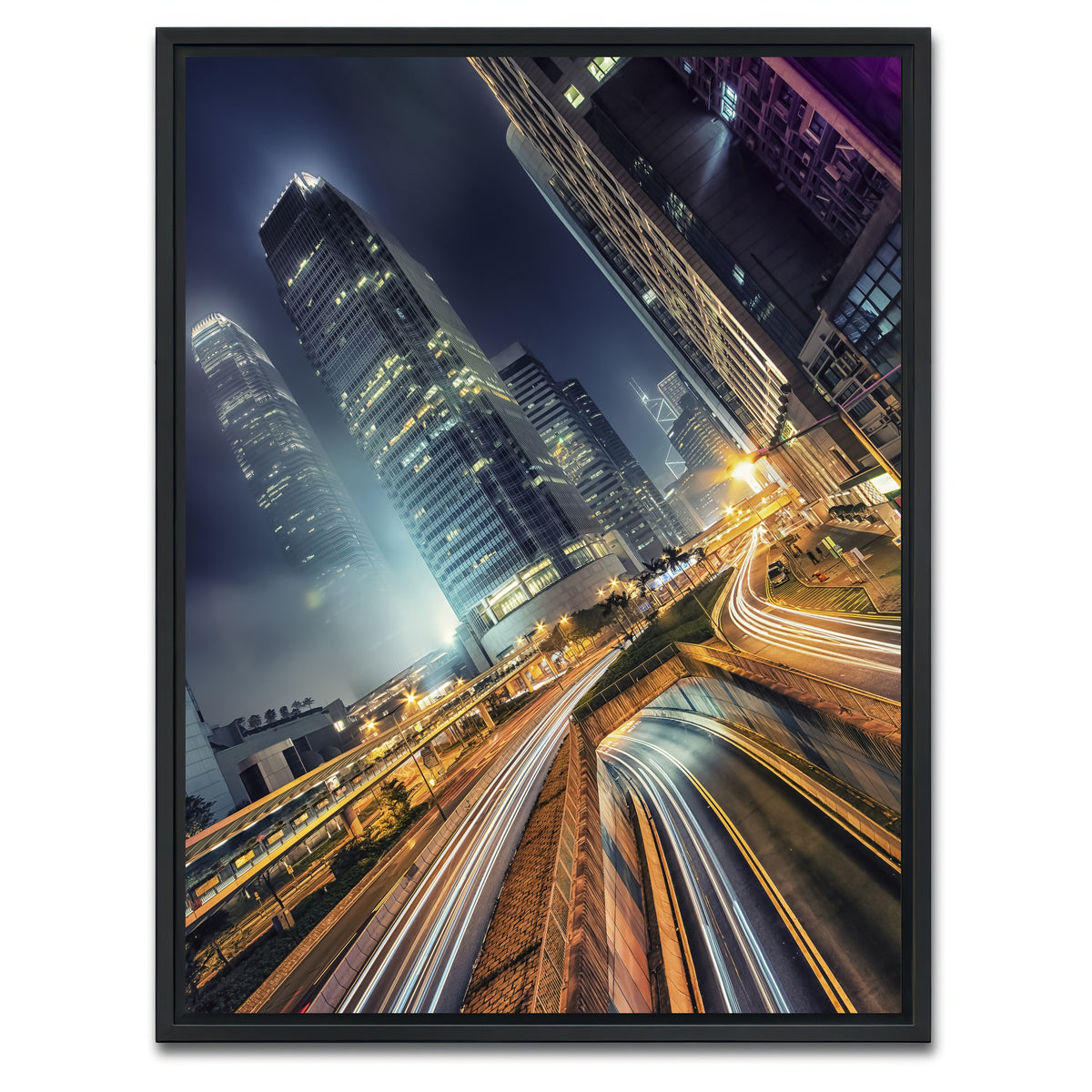 AUTO-MOCKUP WHITE | Central | 1 Piece | Black Framed Canvas | group=3x4