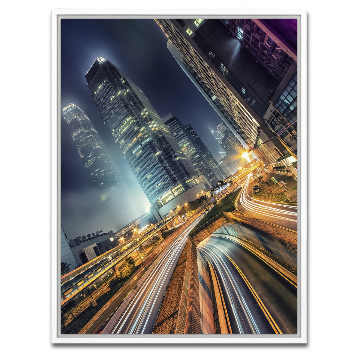 AUTO-MOCKUP WHITE | Central | 1 Piece | White Framed Canvas | group=3x4