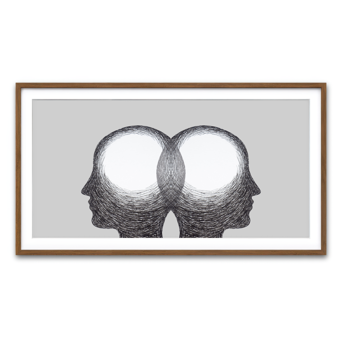 Framed Print 2x1 Walnut