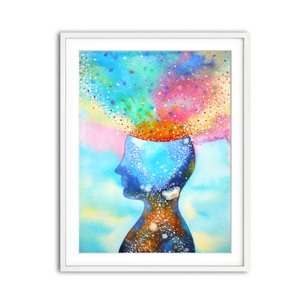 Framed Print 3x4 White