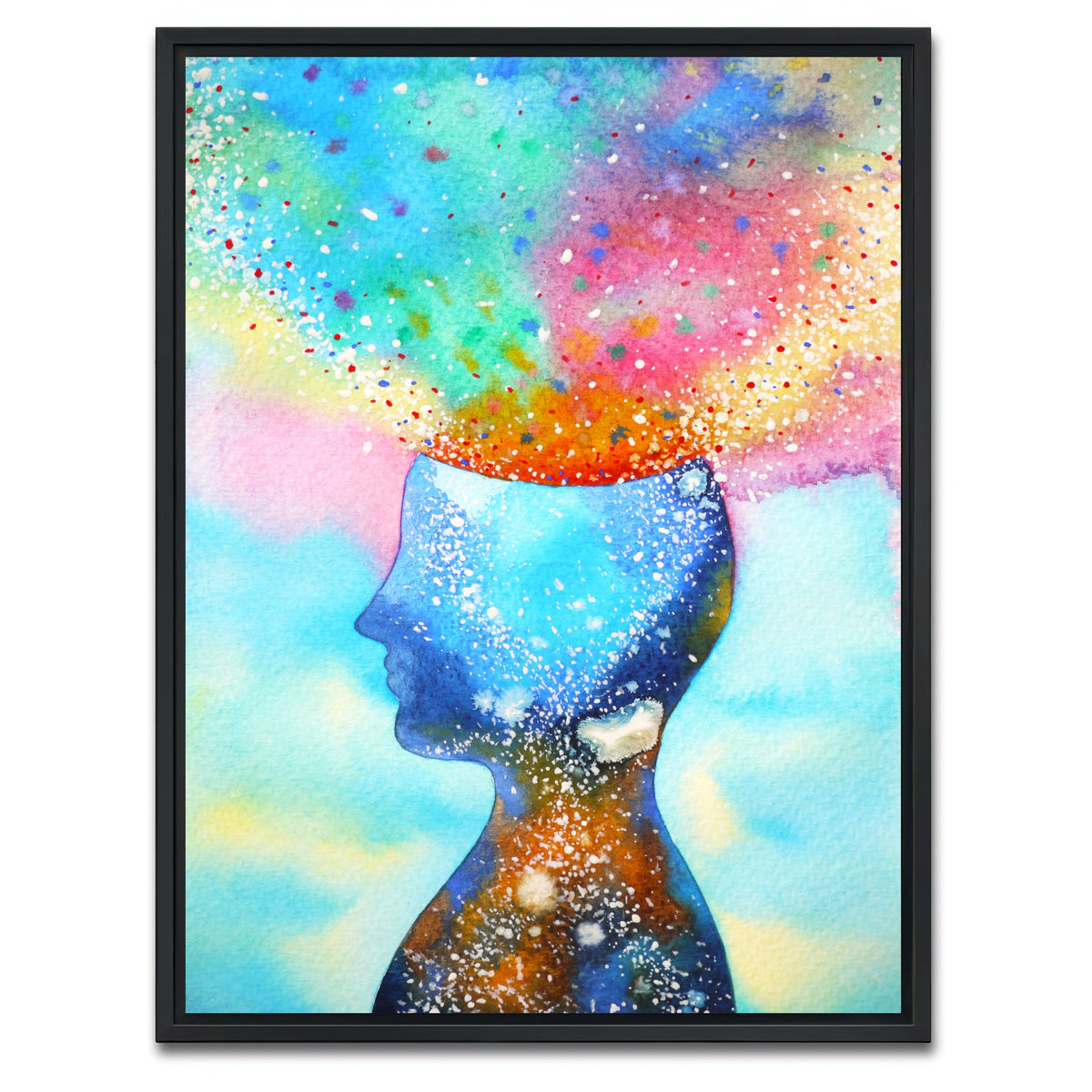AUTO-MOCKUP WHITE | Chakra power | 1 Piece | Black Framed Canvas | group=3x4