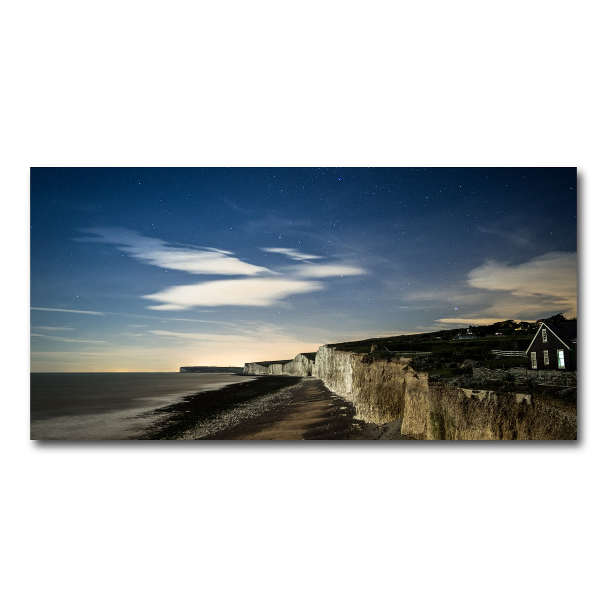 AUTO-MOCKUP WHITE | Chalk Cliffs at Birling Gap | 1 Piece | Gallery Wrap Canvas | group=2x1