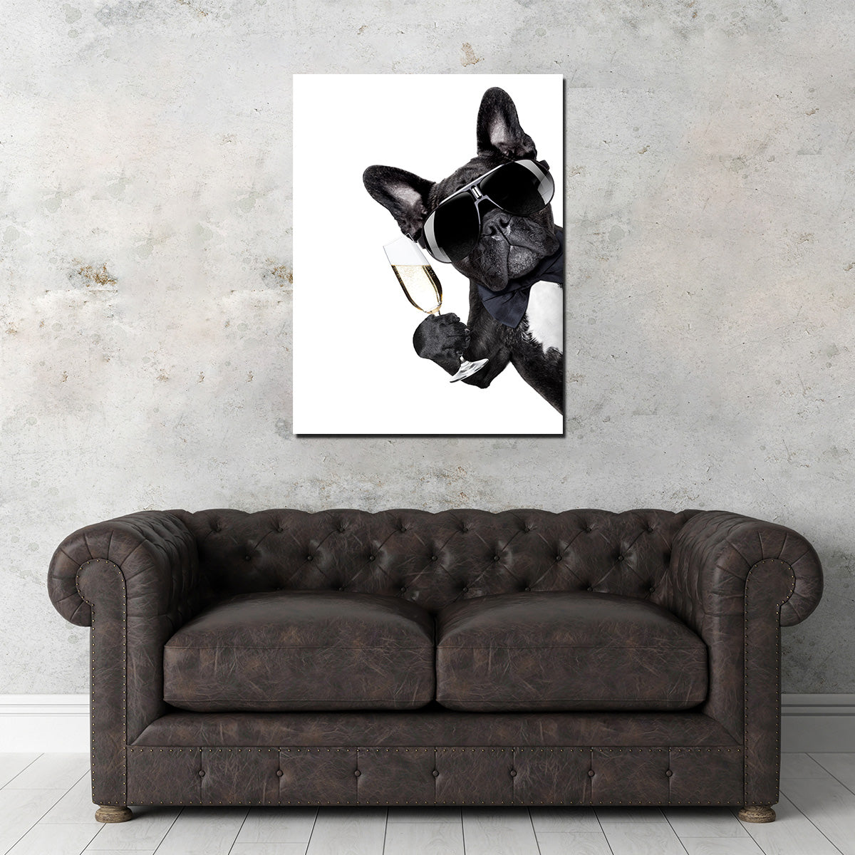 Champagne Dog Wall Art