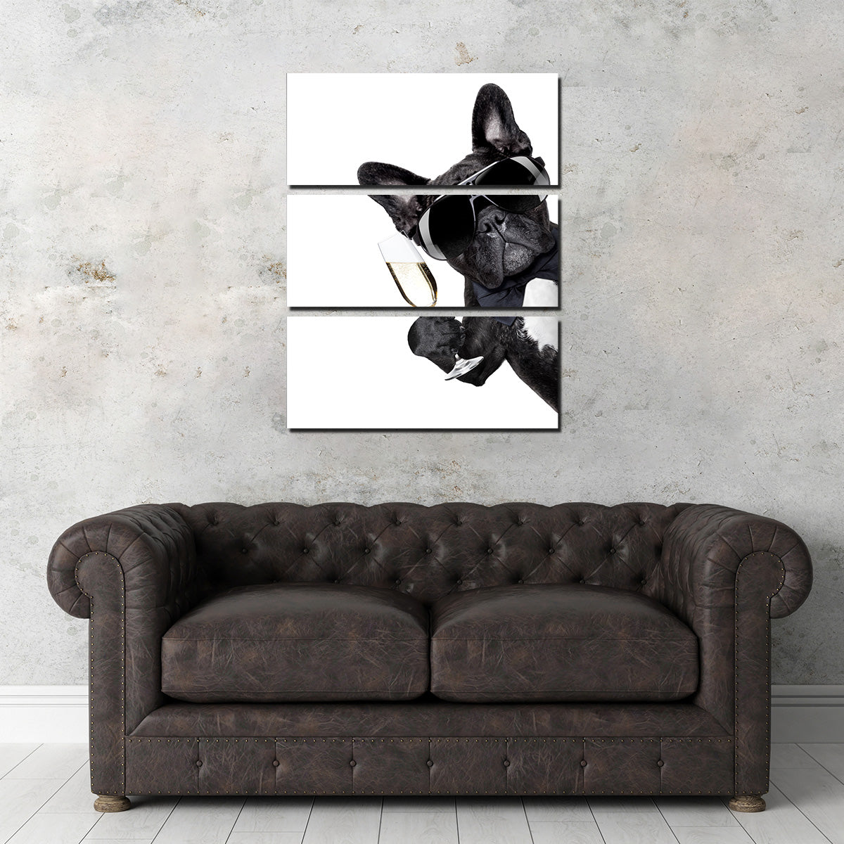 Champagne Dog Wall Art