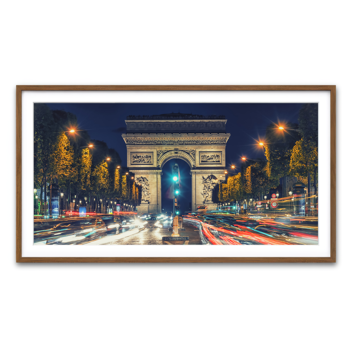 Framed Print 2x1 Walnut