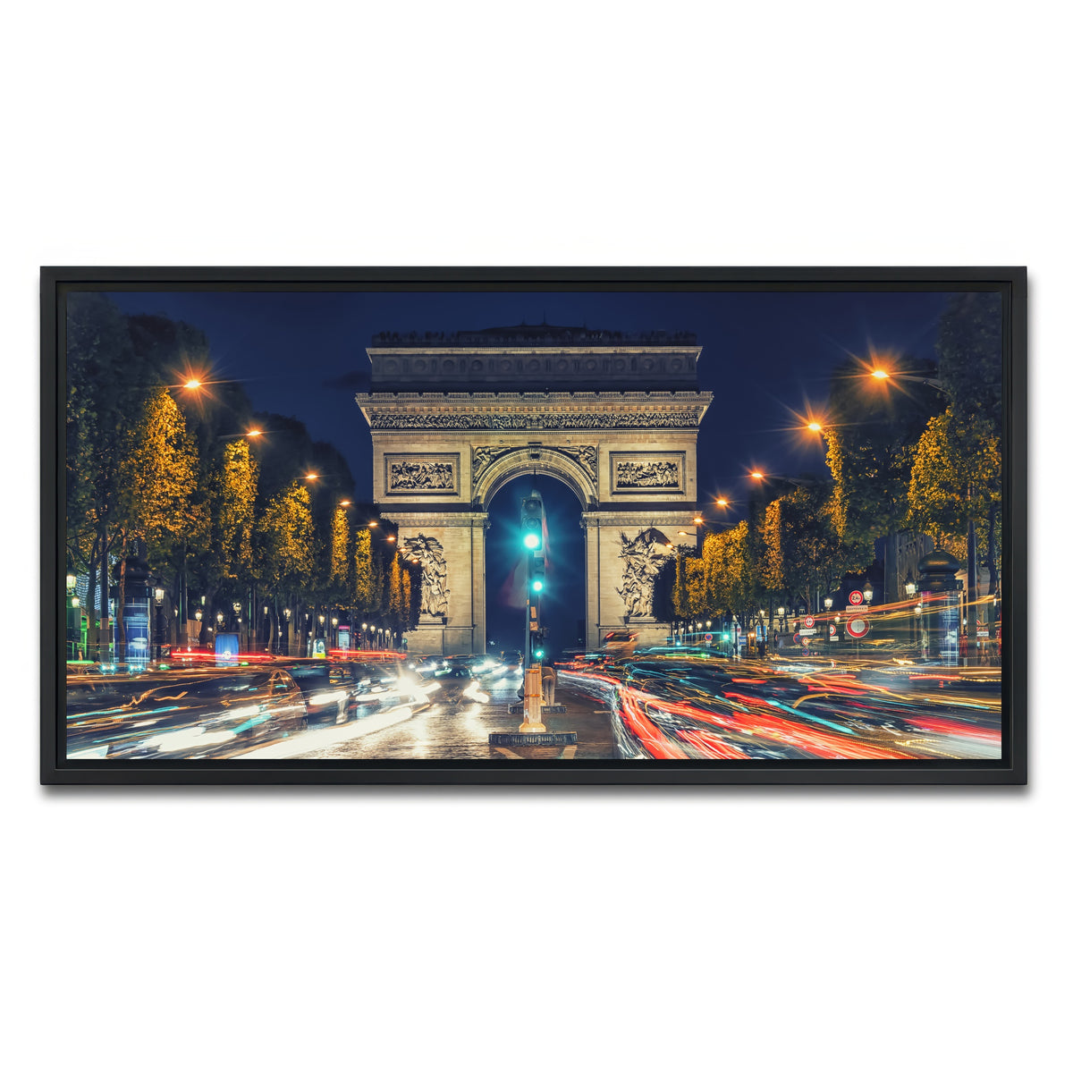 AUTO-MOCKUP WHITE | Champs Elysees | 1 Piece | Black Framed Canvas | group=2x1