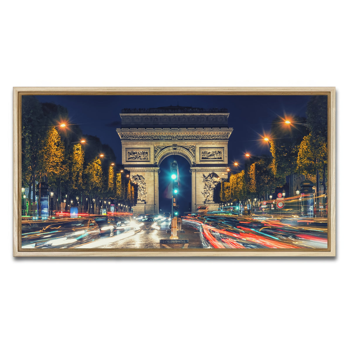 AUTO-MOCKUP WHITE | Champs Elysees | 1 Piece | Natural Framed Canvas | group=2x1