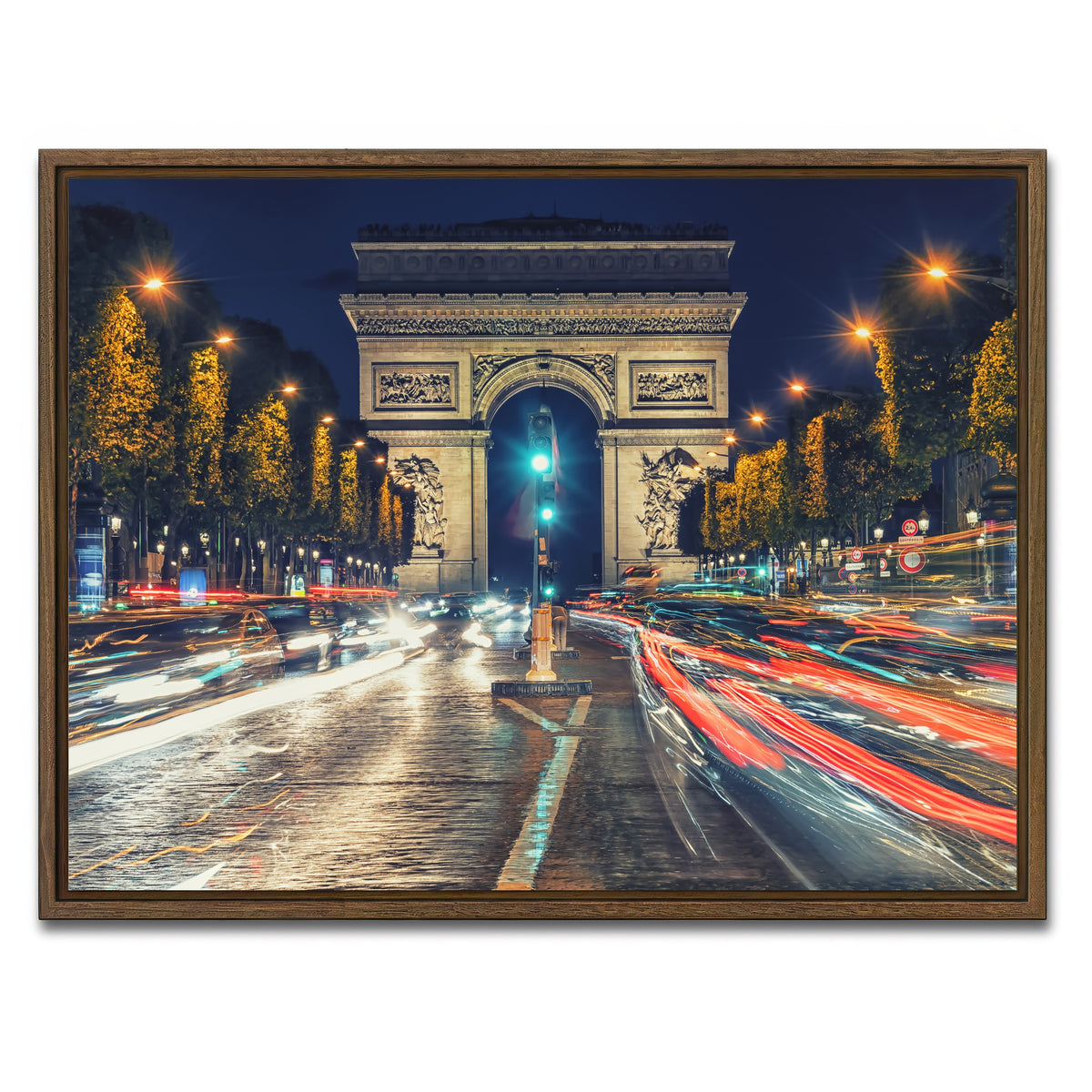 AUTO-MOCKUP WHITE | Champs Elysees | 1 Piece | Walnut Framed Canvas | group=4x3