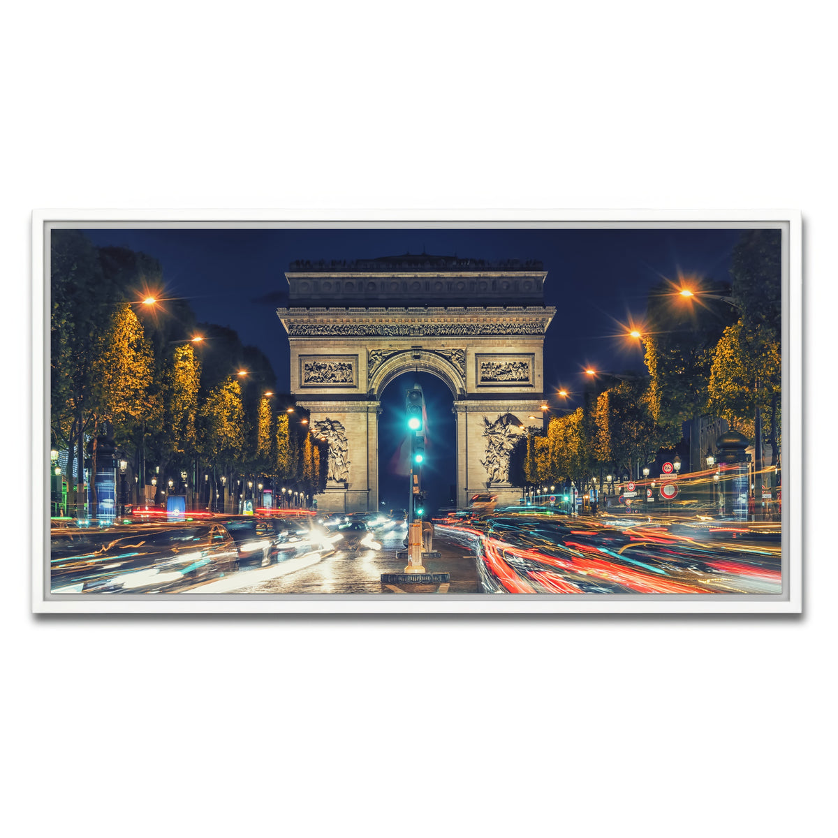 AUTO-MOCKUP WHITE | Champs Elysees | 1 Piece | White Framed Canvas | group=2x1