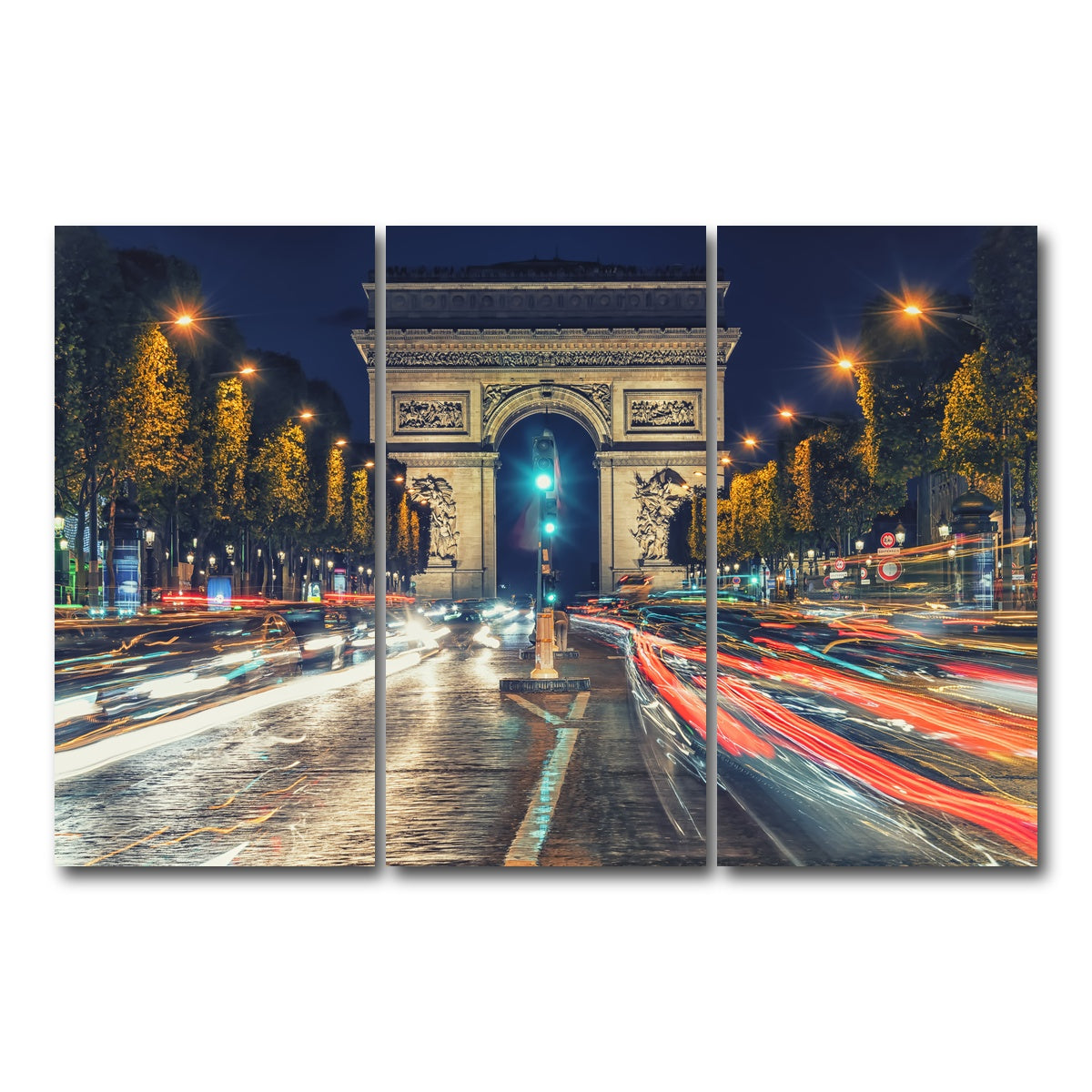 AUTO-MOCKUP WHITE | Champs Elysees | 3 Piece | Gallery Wrap Canvas | group=12x24