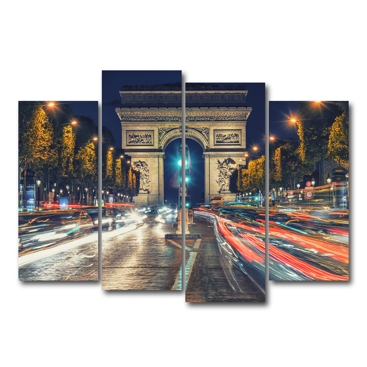 AUTO-MOCKUP WHITE | Champs Elysees | 4 Piece | Gallery Wrap Canvas | group=4_normal