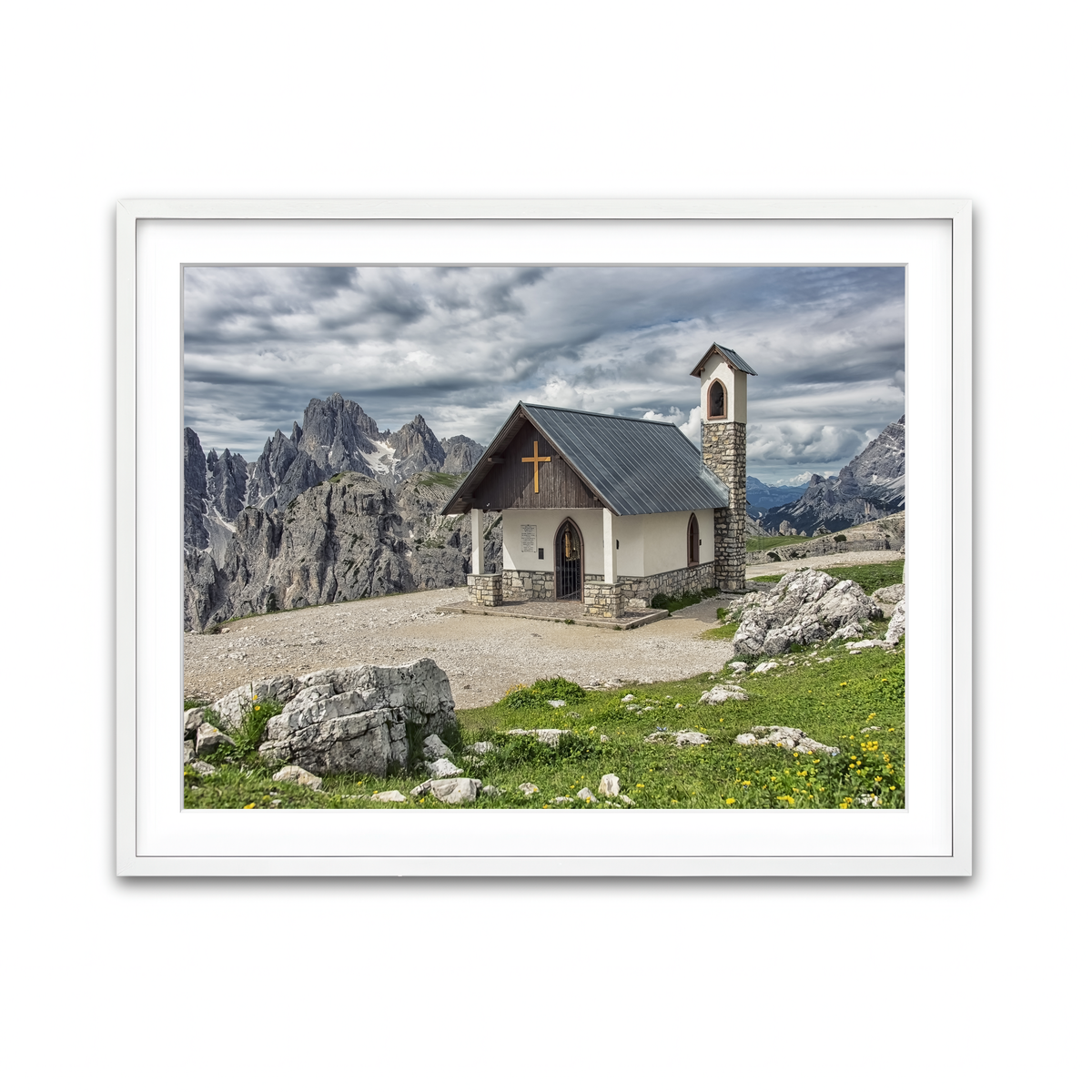 Framed Print 4x3 White