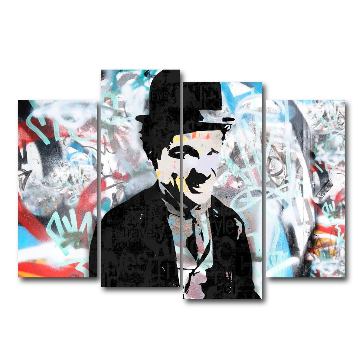 AUTO-MOCKUP WHITE | Chaplin 4 | 4 Piece | Gallery Wrap Canvas | group=4_normal