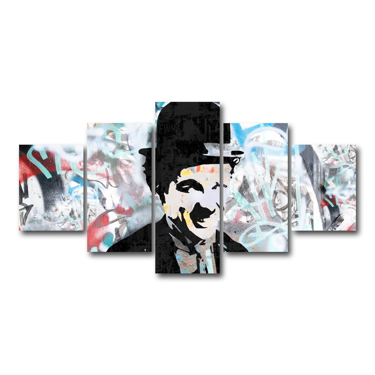 AUTO-MOCKUP WHITE | Chaplin 4 | 5 Piece | Gallery Wrap Canvas | group=5_short