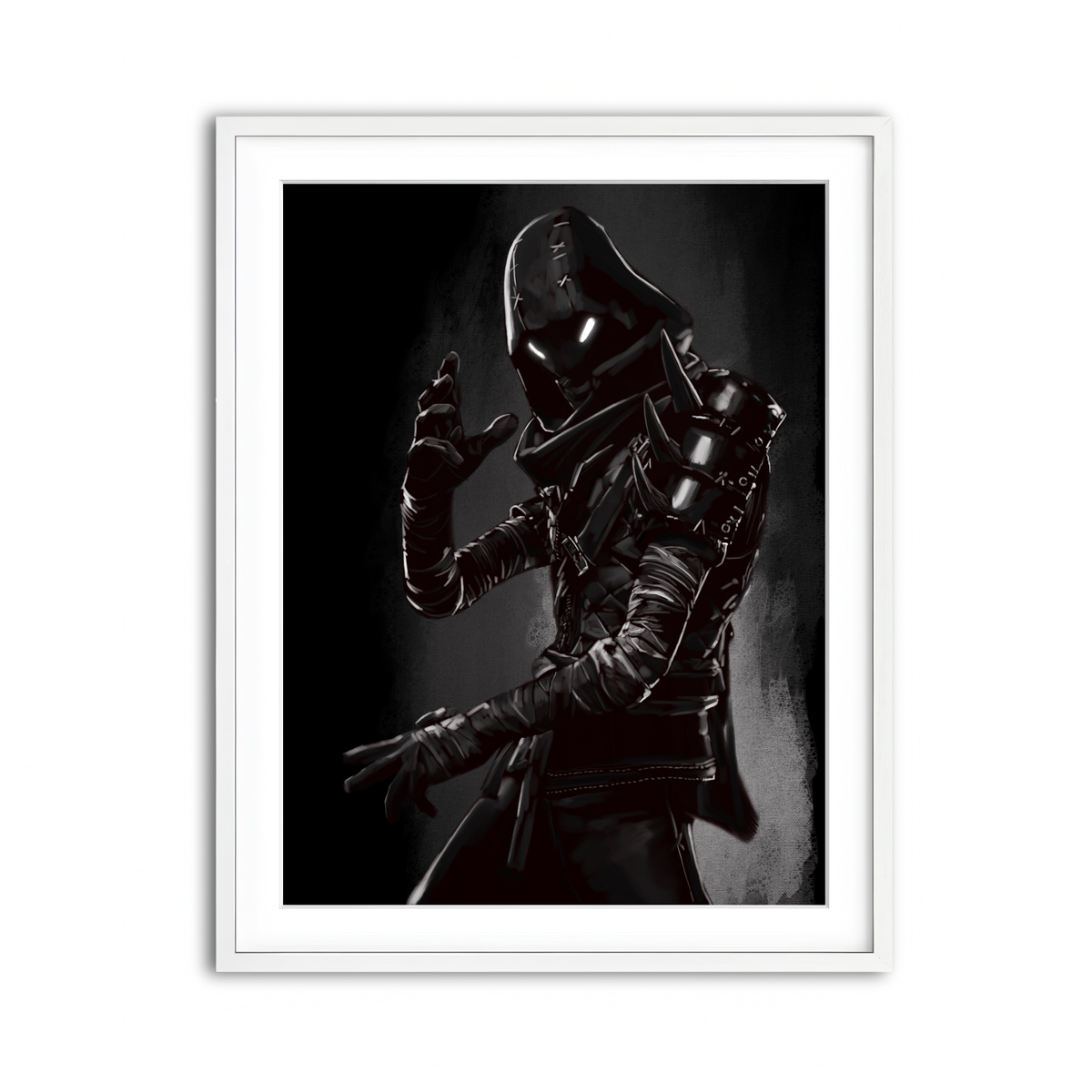 Framed Print 3x4 White