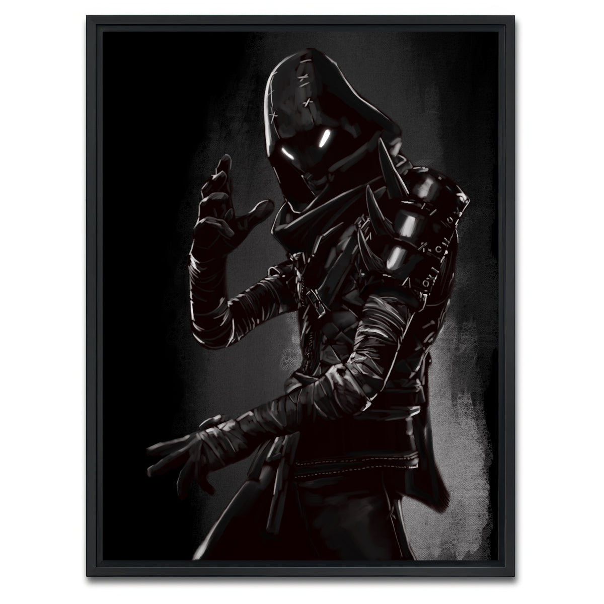 AUTO-MOCKUP WHITE | Character #4 | 1 Piece | Black Framed Canvas | group=3x4