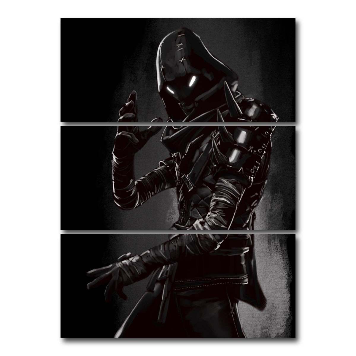 AUTO-MOCKUP WHITE | Character #4 | 3 Piece | Gallery Wrap Canvas | group=8x18_stacked