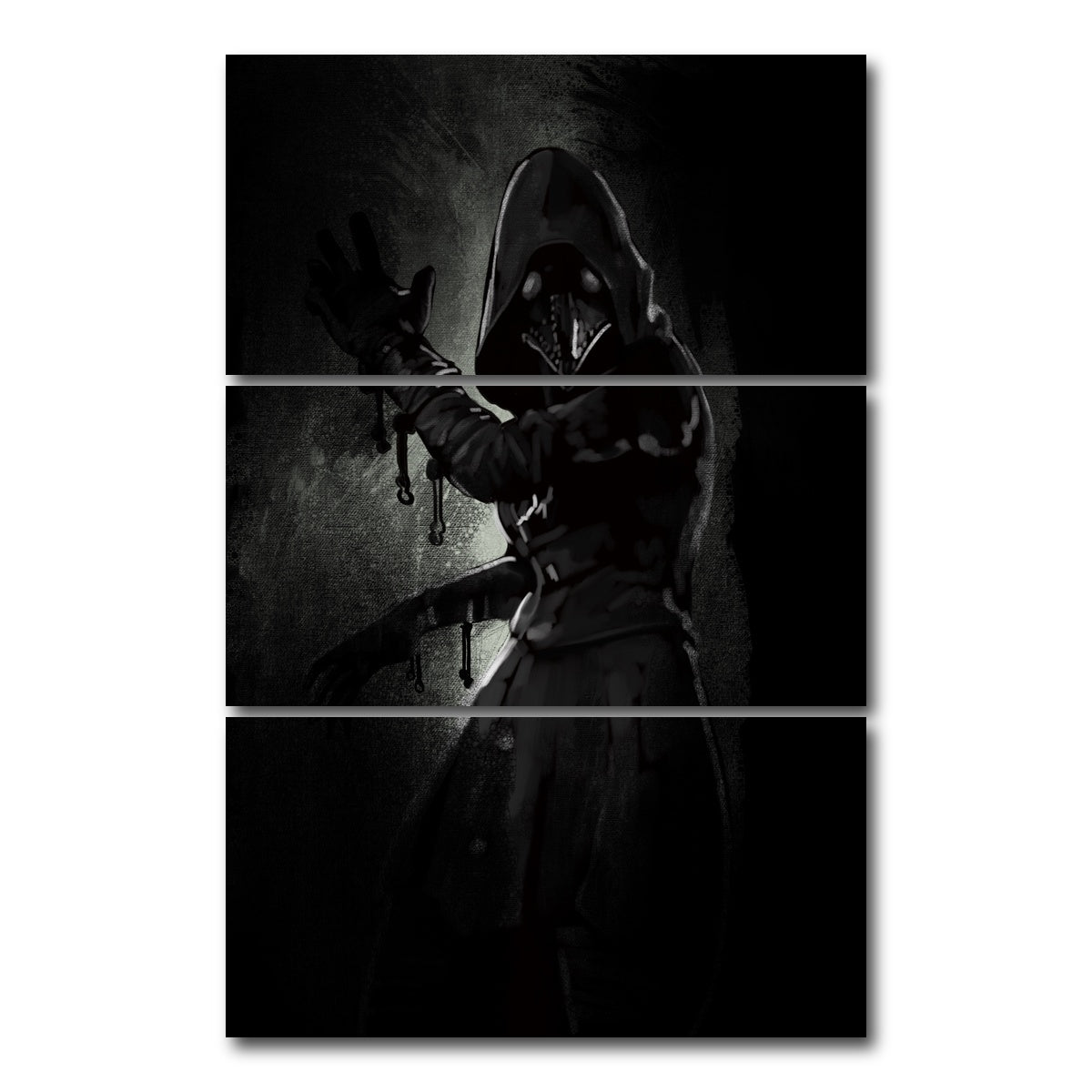 AUTO-MOCKUP WHITE | Character #5 | 3 Piece | Gallery Wrap Canvas | group=12x24_stacked