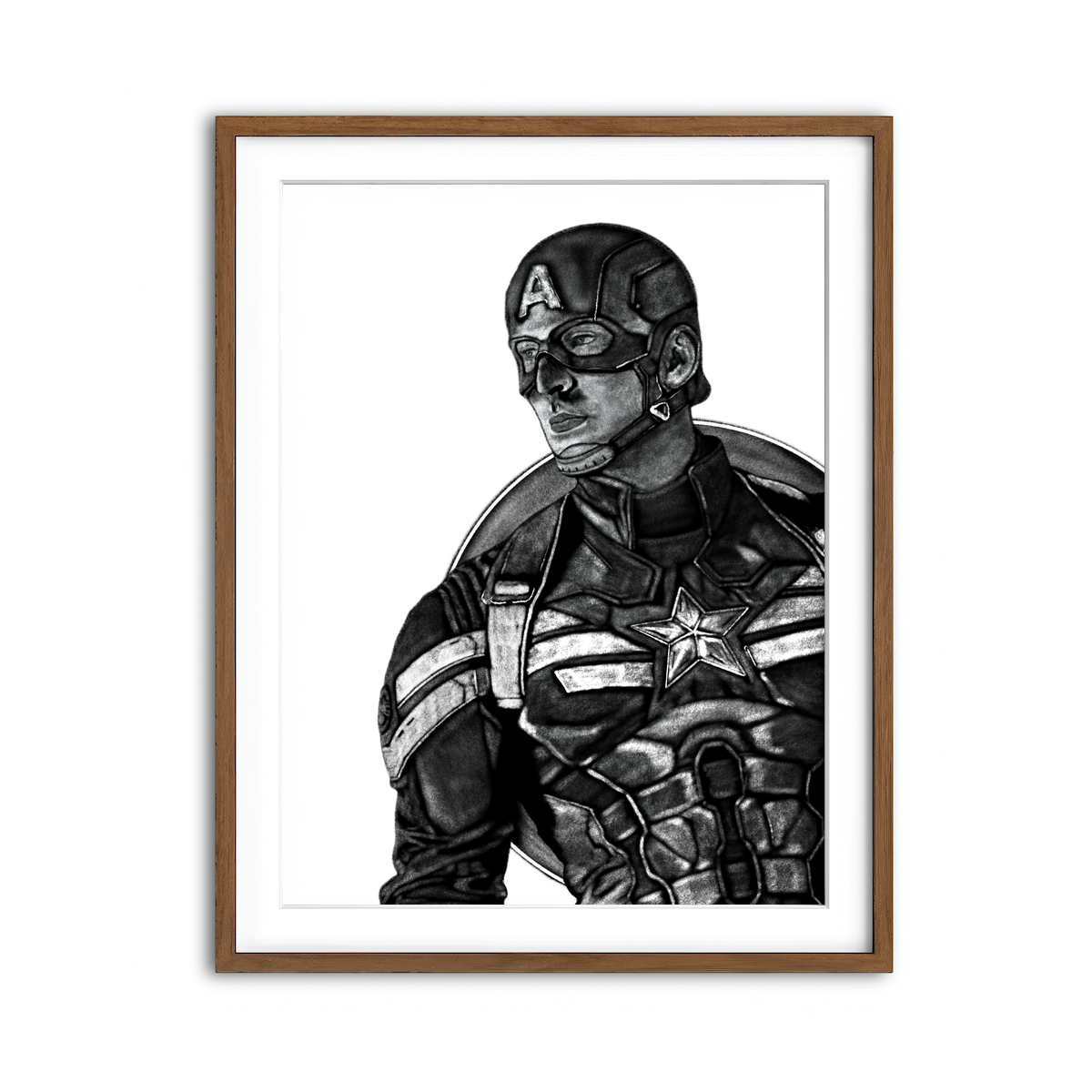 Framed Print 3x4 Walnut