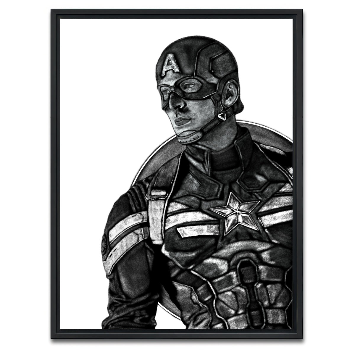 AUTO-MOCKUP WHITE | Charcoal Cap | 1 Piece | Black Framed Canvas | group=3x4