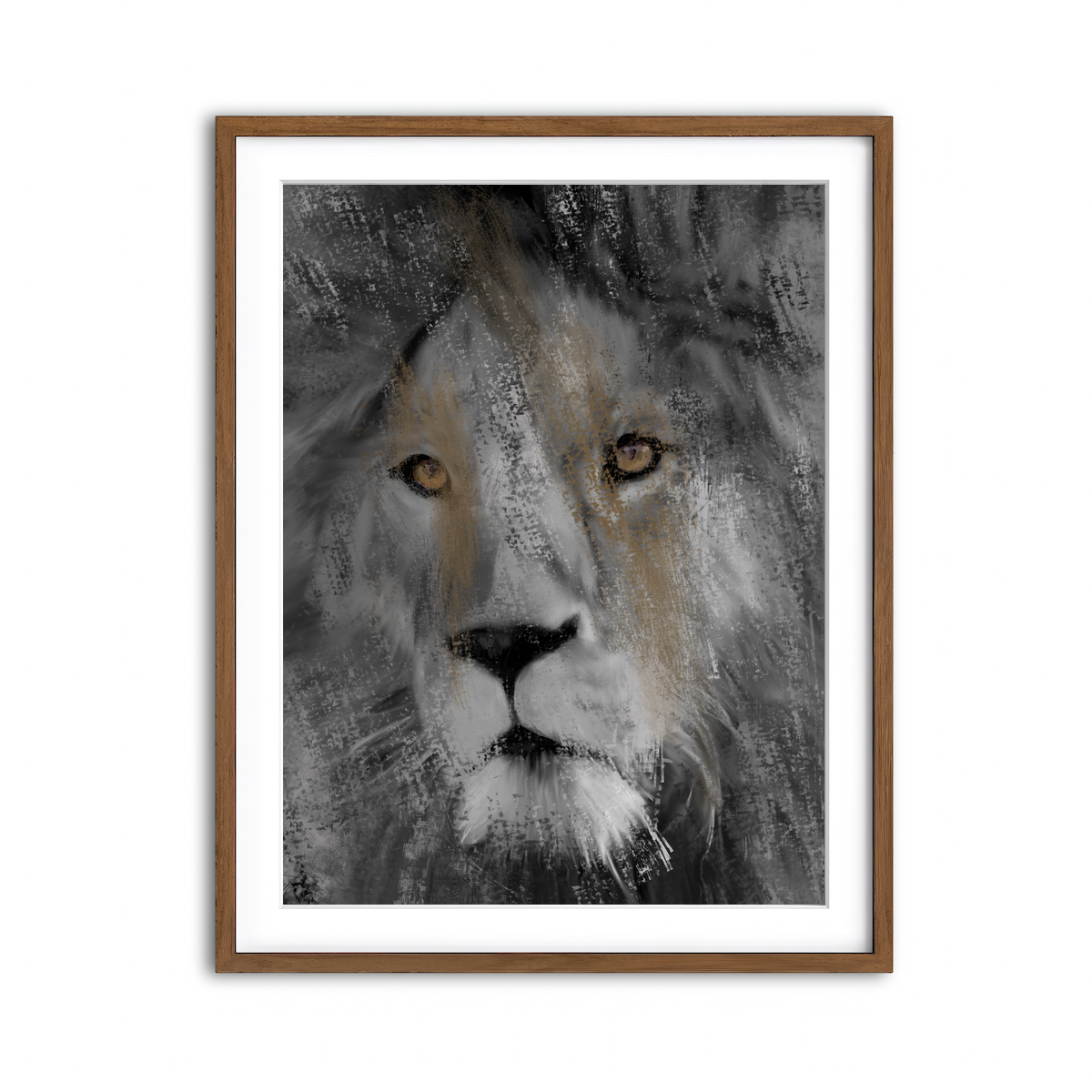 Framed Print 3x4 Walnut