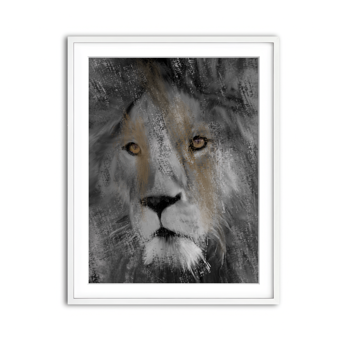 Framed Print 3x4 White