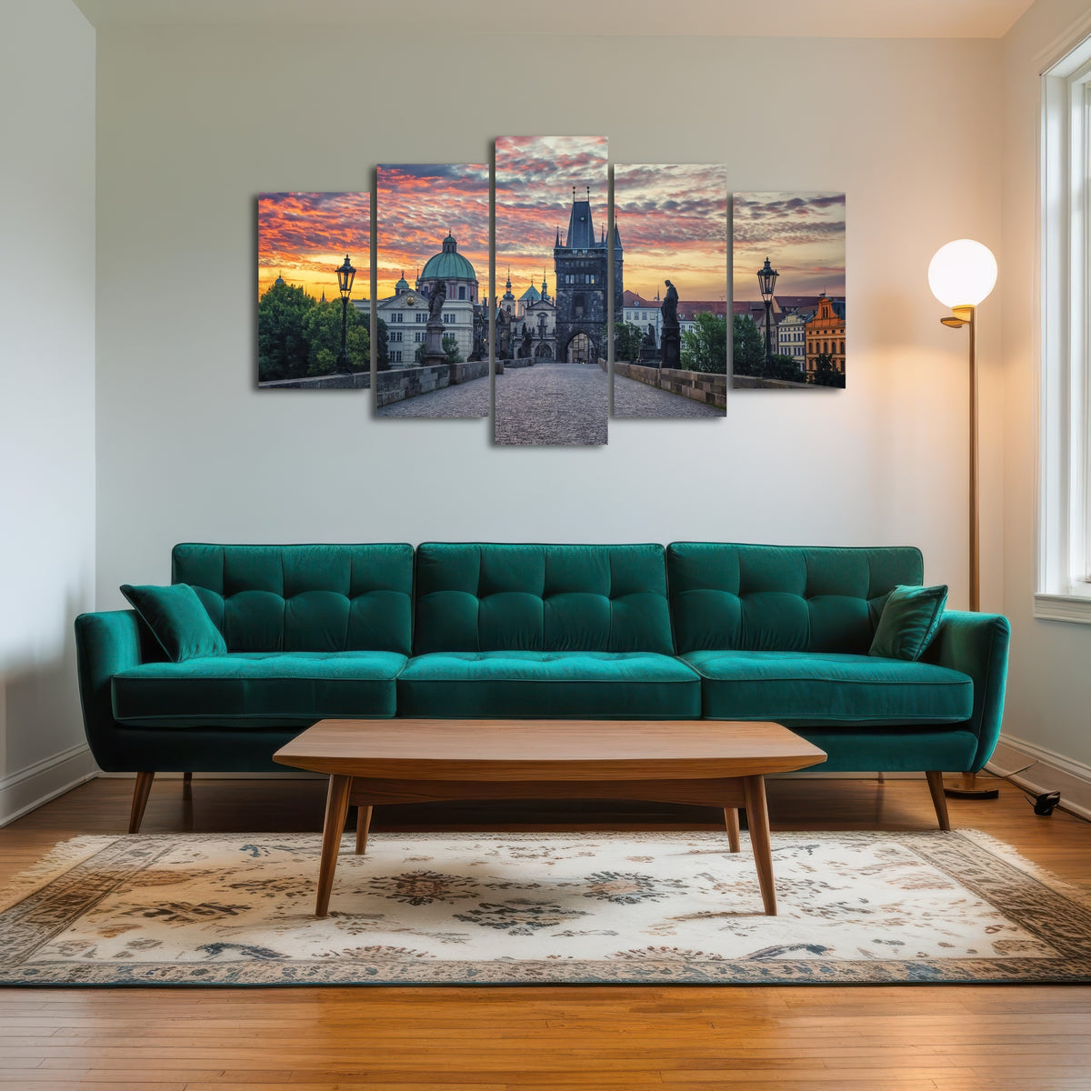 AUTO-MOCKUP ROOM | Charles Bridge Sunrise